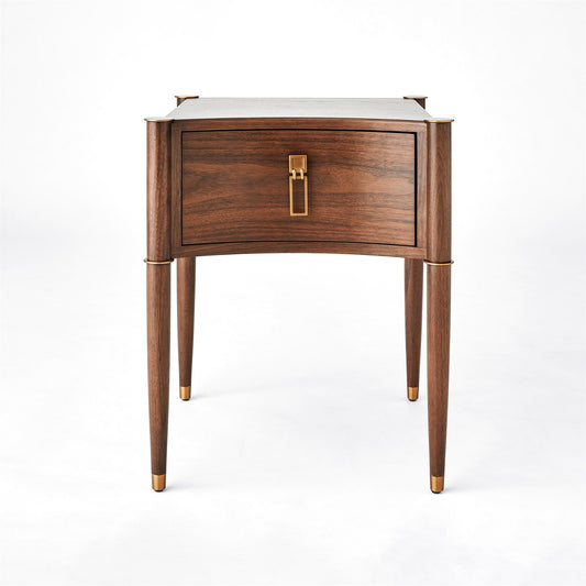 Triple Curve Side Table - Walnut