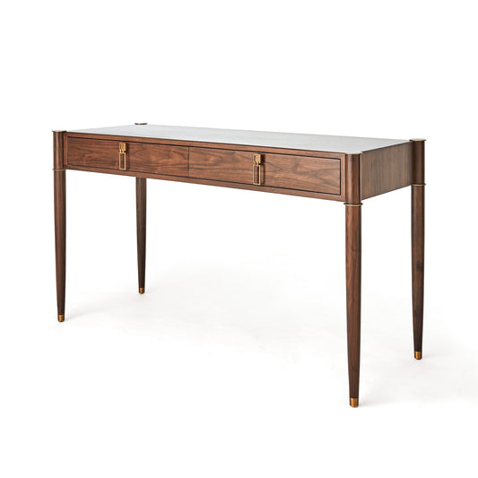 Triple Curve Desk - Walnut