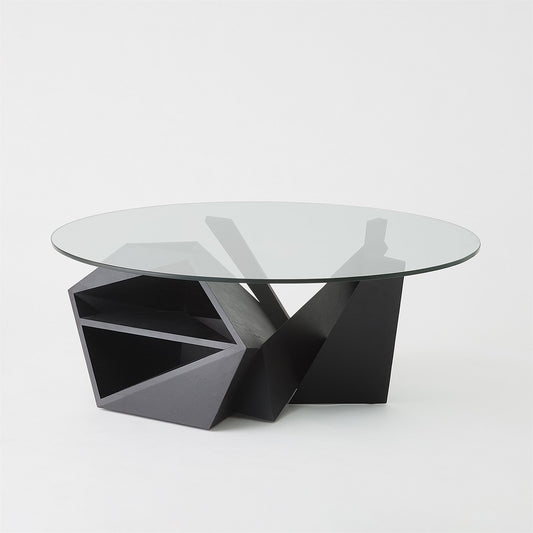 Spectrum Cocktail Table - Blackened Oak