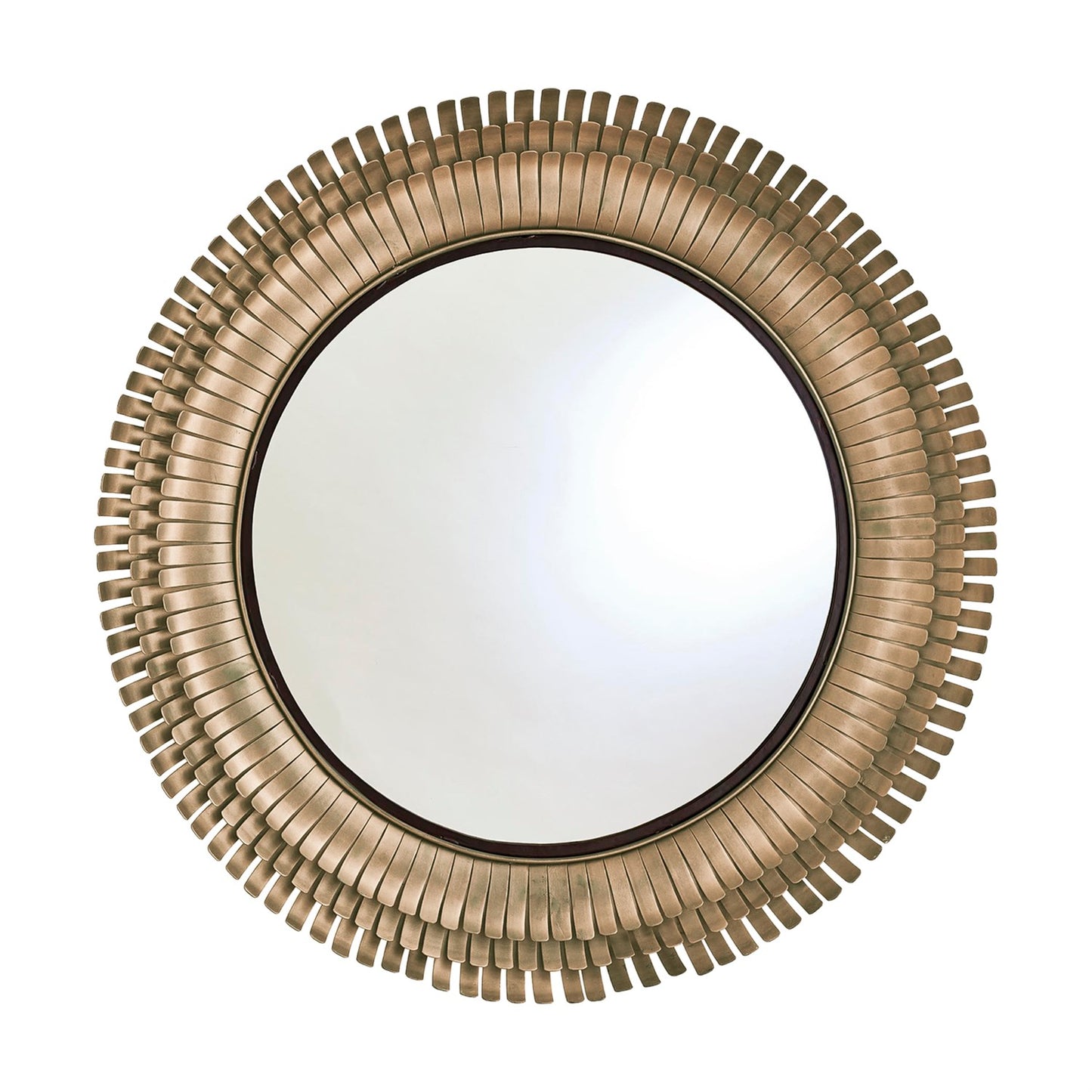 Layered Sunburst Wall Mirror - Antique Gold