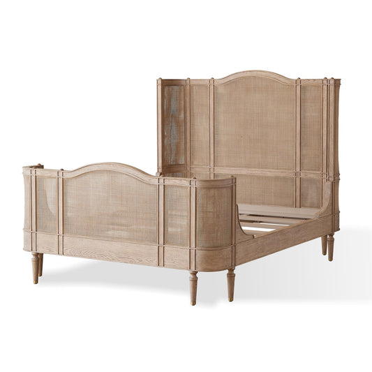 Josephine Bed - Bleached Oak - Queen/King