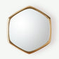 Hexagon Mirror - Gold
