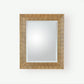 Delicate Basketweave Mirror - Gold
