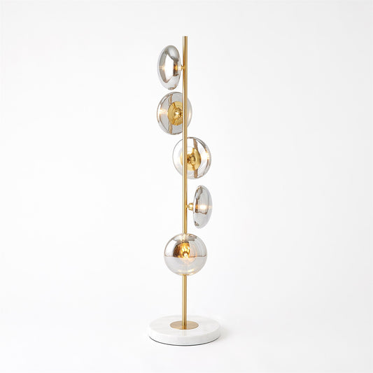 Stellar Floor Lamp - Smoke/Brass