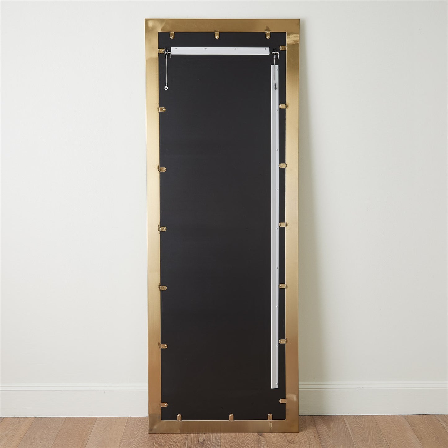 Bennett Floor Mirror - Brass