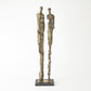 Abstract Couple Sculpture - Brass