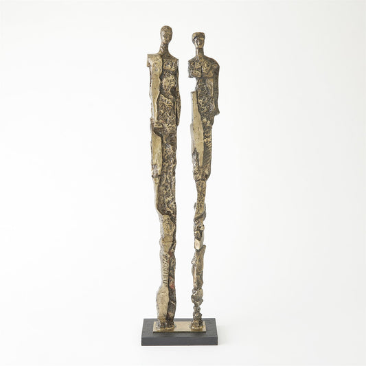 Abstract Couple Sculpture - Brass