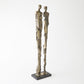 Abstract Couple Sculpture - Brass