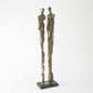 Abstract Couple Sculpture - Brass
