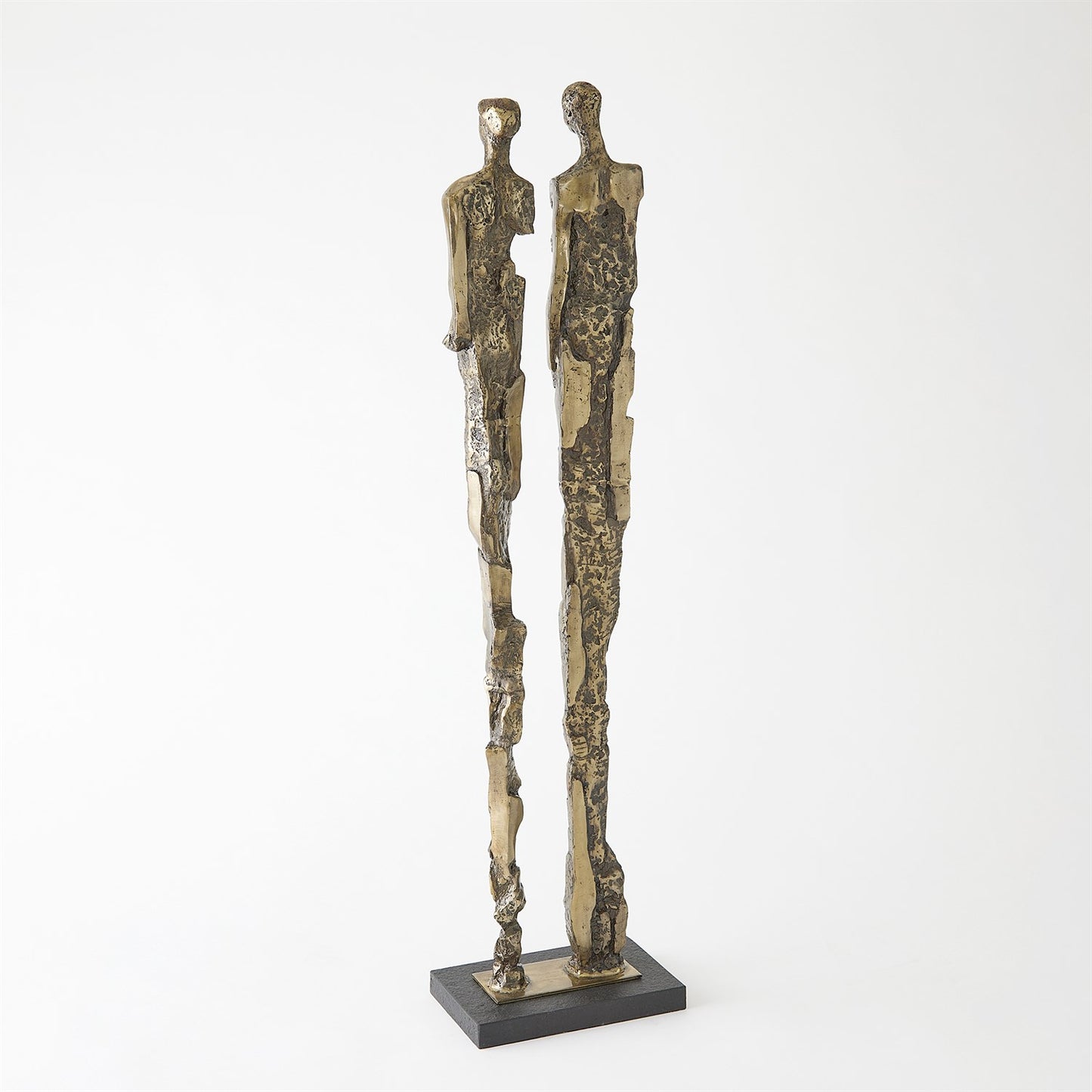 Abstract Couple Sculpture - Brass