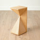 Asymmetrical Angle Side Table - Oak - Grats Decor Interior Design & Build Inc.