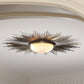 Sunburst Light Fixture - Nickel - Grats Decor Interior Design & Build Inc.