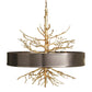 Twig Pendant - Brass w/Bronze Shade
