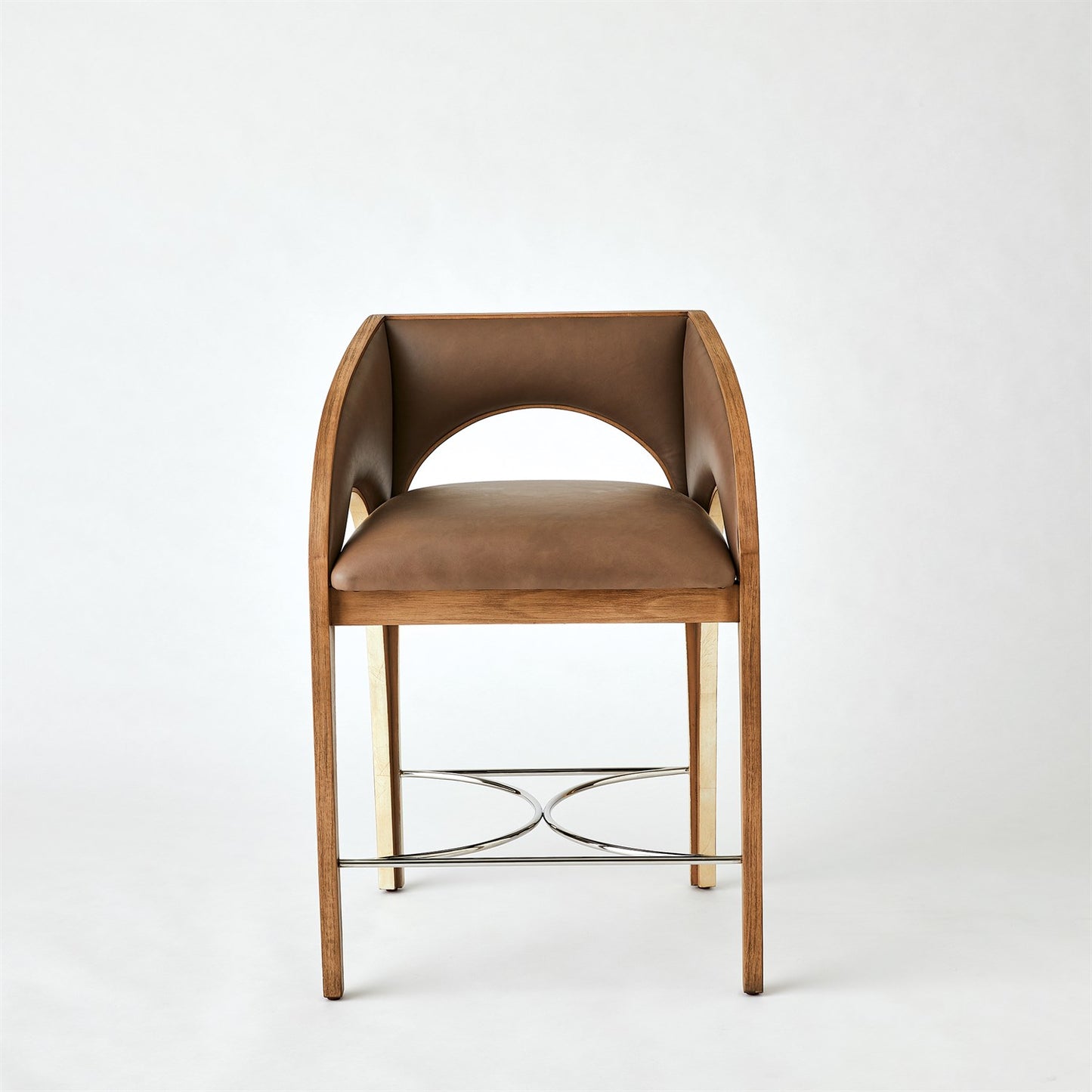 Arches Counter Stool - Nutmeg/ Champagne