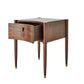 Triple Curve Side Table - Walnut