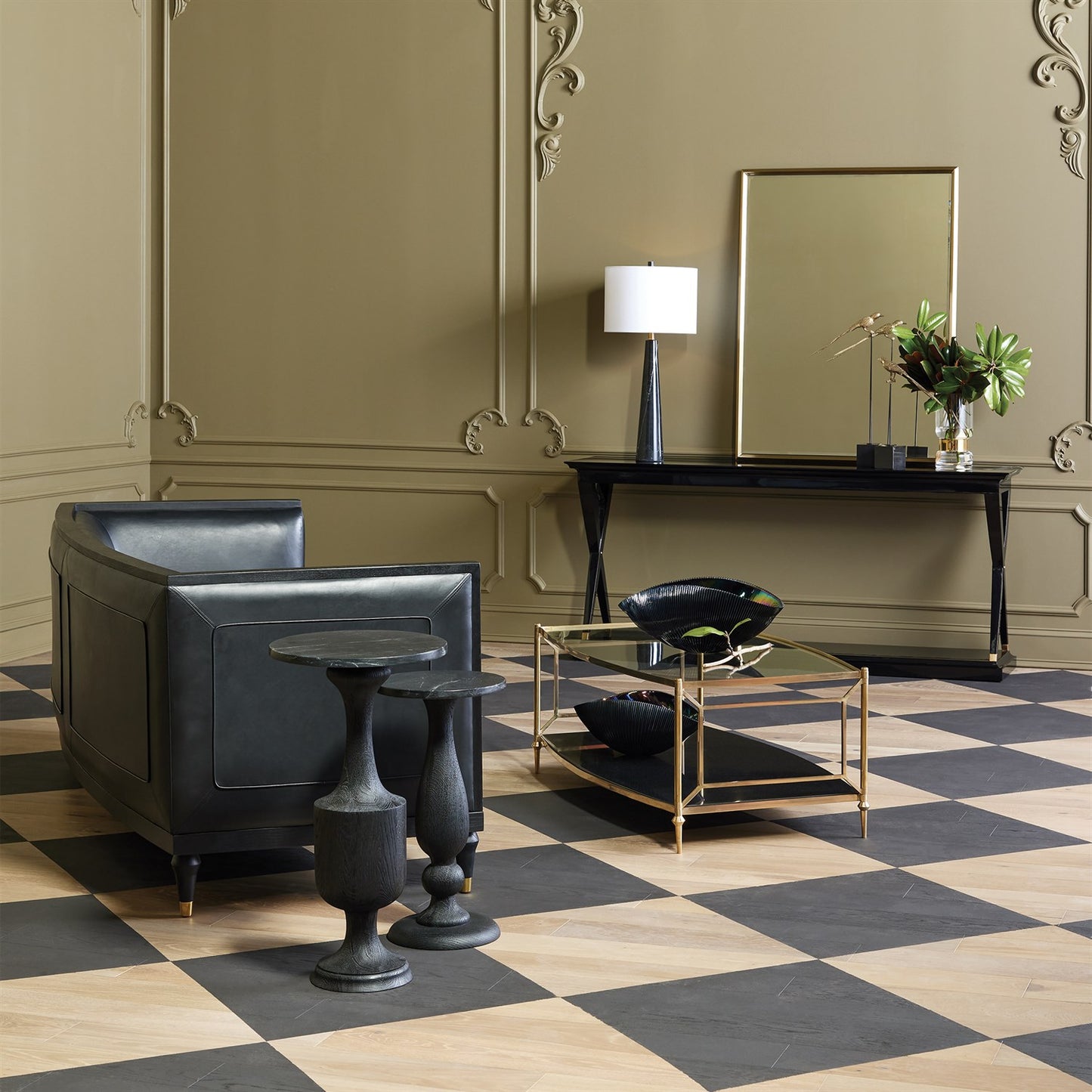 Reeves Mirror - Brass - Lg