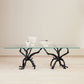 Monterey Rectangle 96" Dining Table - Natural Iron