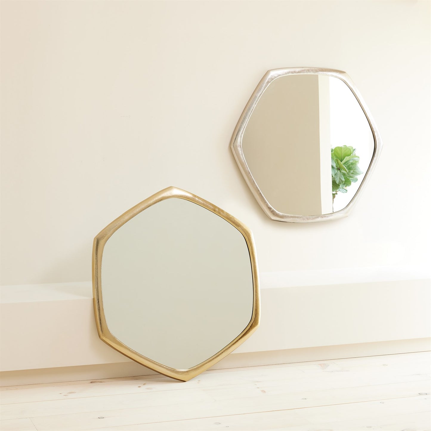 Hexagon Mirror - Nickel