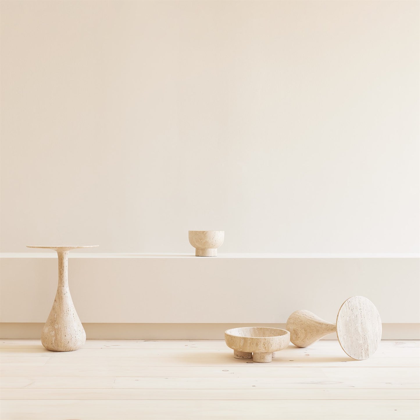 Dea Table - Travertine - 2 Sizes