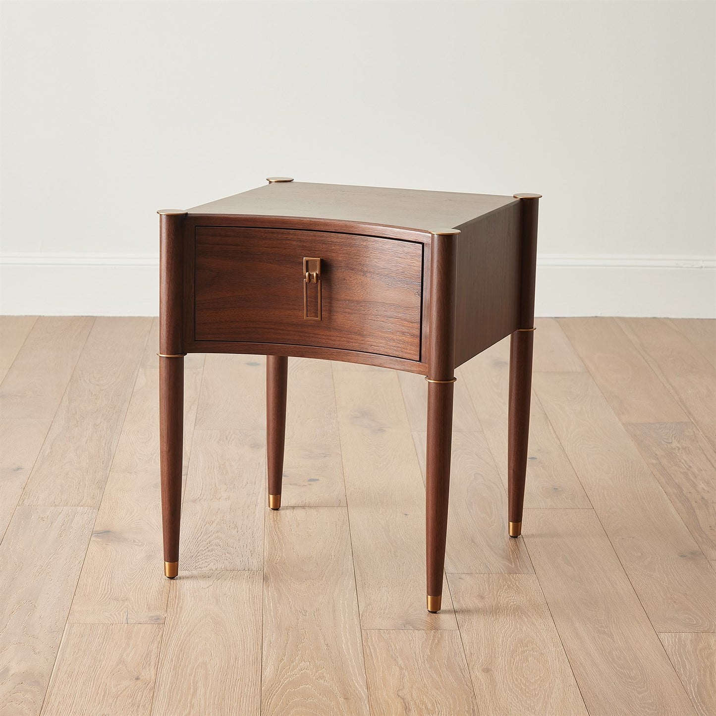 Triple Curve Side Table - Walnut
