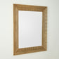 Delicate Basketweave Mirror - Gold