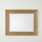 Delicate Basketweave Mirror - Gold