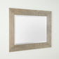 Delicate Basketweave Mirror - Silver