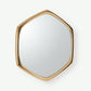 Hexagon Mirror - Gold
