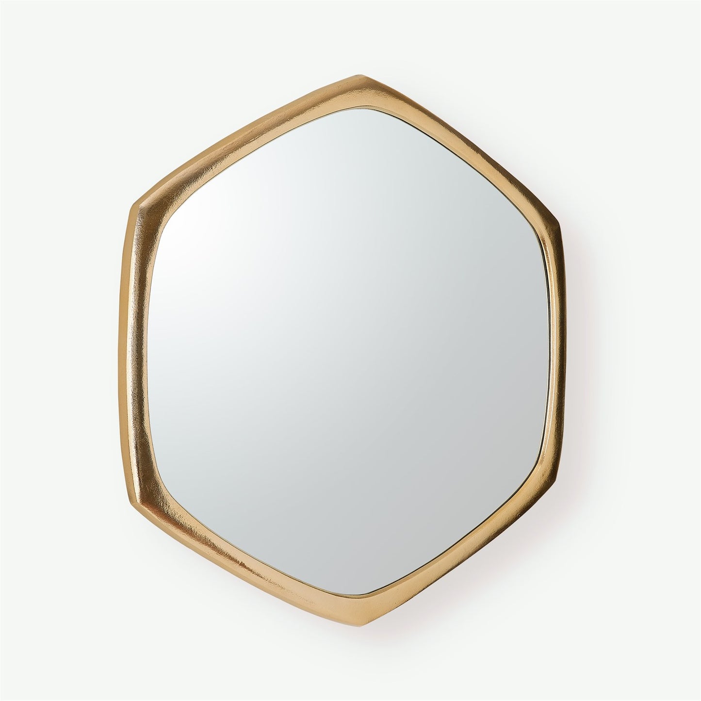 Hexagon Mirror - Gold