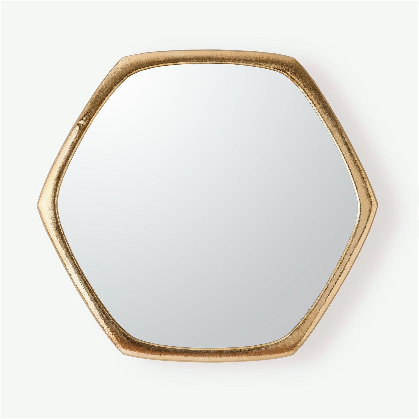 Hexagon Mirror - Gold