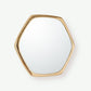 Hexagon Mirror - Gold
