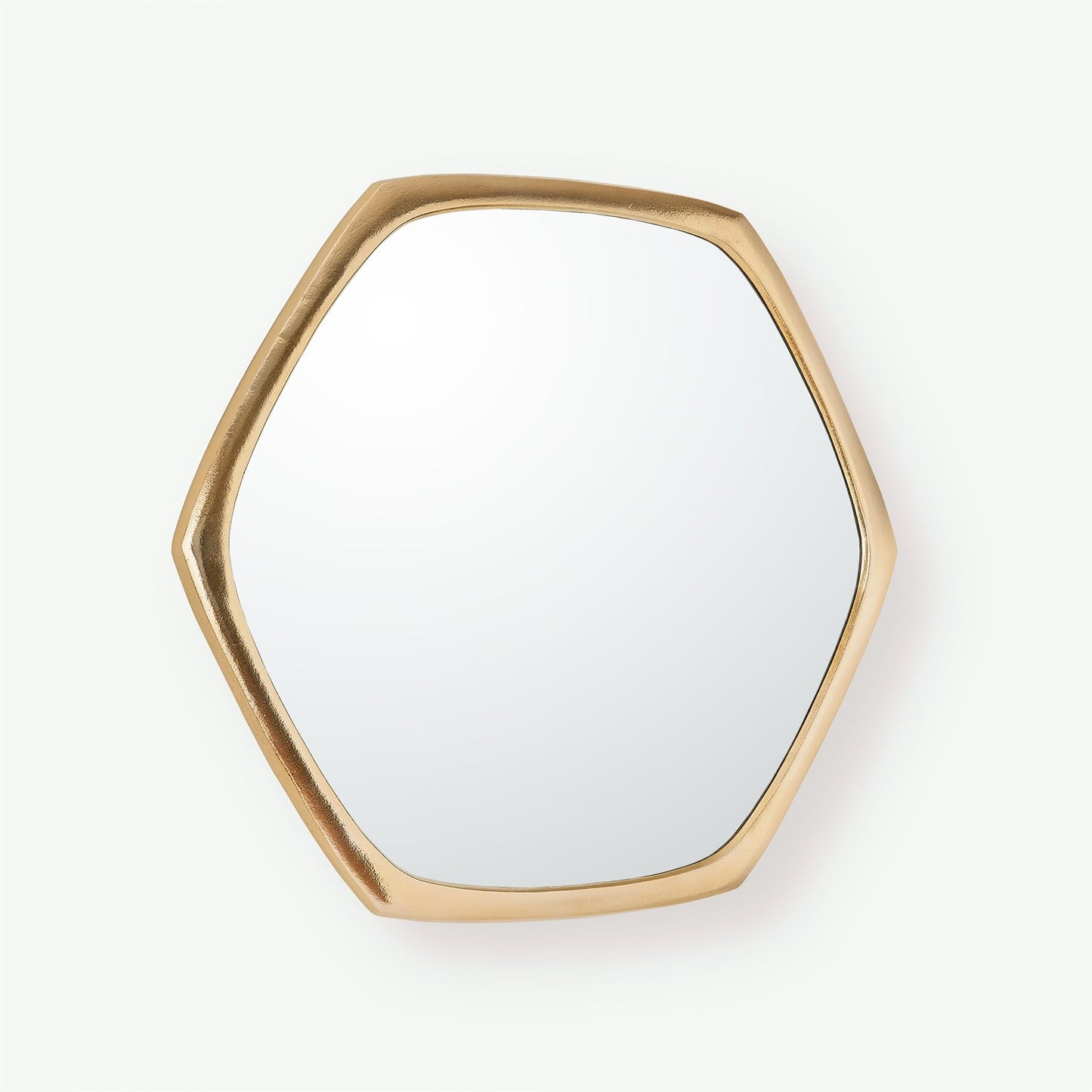 Hexagon Mirror - Gold