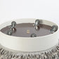 Fringe Ottoman-Ivory Marble Leather