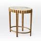 Liberty Accent Table - Vintage Brass/ Calacatta Gold Marble
