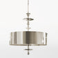 Turned Pendant Chandelier - 2 sizes - Nickel