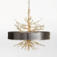 Twig Pendant - Brass w/Bronze Shade