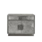 Metro Nightstand - Hair on Hide - Grey