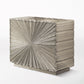 Linen Fold 2 Drawer Chest - Silver