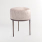 Urban Stool - Hair on Hide - Grey/ Antique Gunmetal - Grats Decor Interior Design & Build Inc.