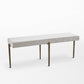 Laforge Bench - Antique Gold w/Muslin Cushion
