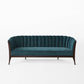 Channel Back Sofa - Dragonfly Velvet