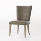 Adelaide Side Chair-Grey Leather
