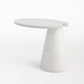 Cone Cantilever Table - White Marble