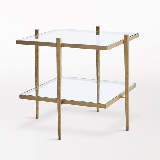 Laforge End Table - Antique Gold