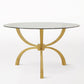 Teton 48" Dining Table - Gold Leaf