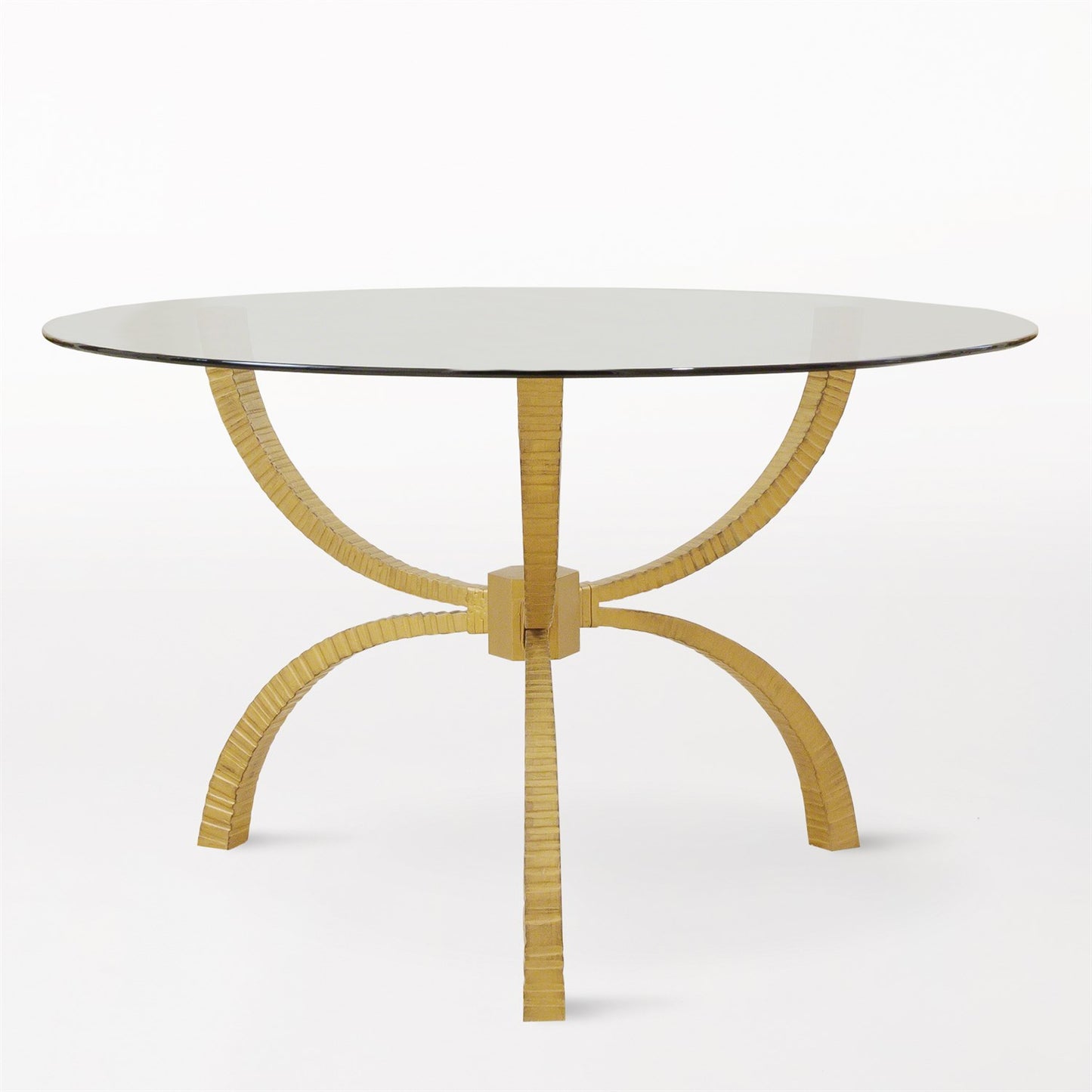 Teton 48" Dining Table - Gold Leaf