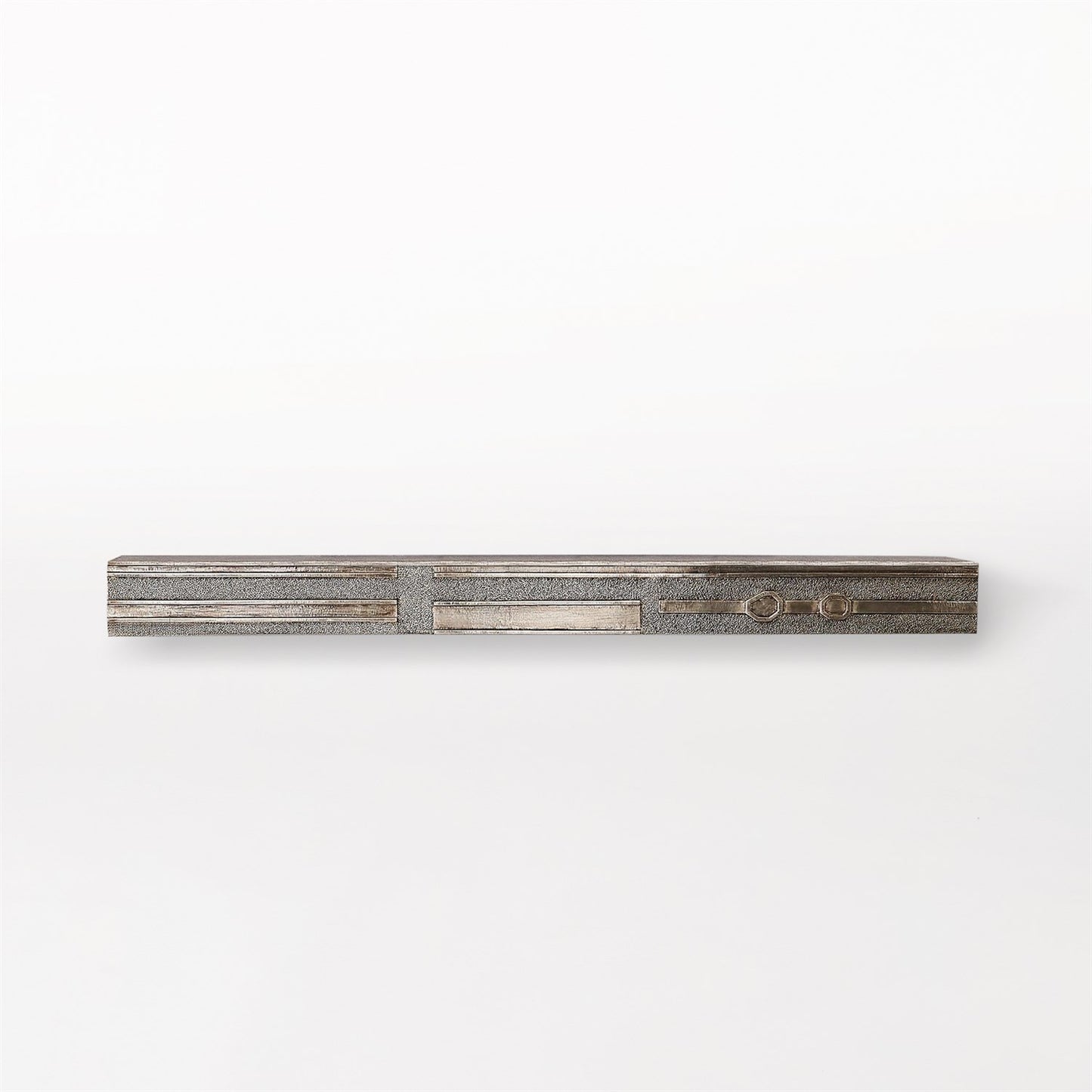 Abstract Block Floating Shelf - Grey