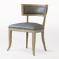 Klismos Chair-Grey Leather