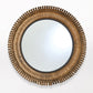 Layered Sunburst Wall Mirror - Antique Gold