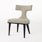 Anvil Back Dining Chair - Ivory Leather